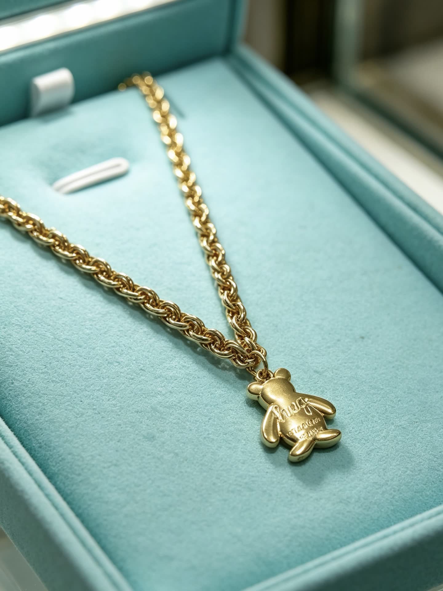 Tiffany & Co. Blue Box Charm Necklace